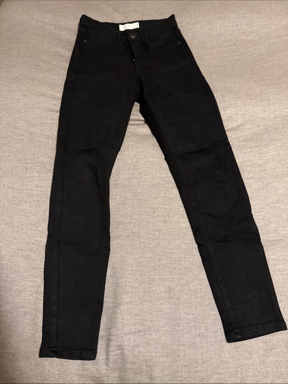 Topshop Black High-Rise Jeans